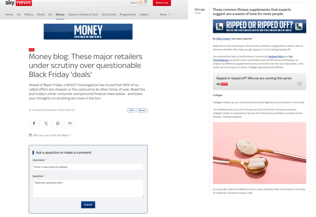 Sky money live blog