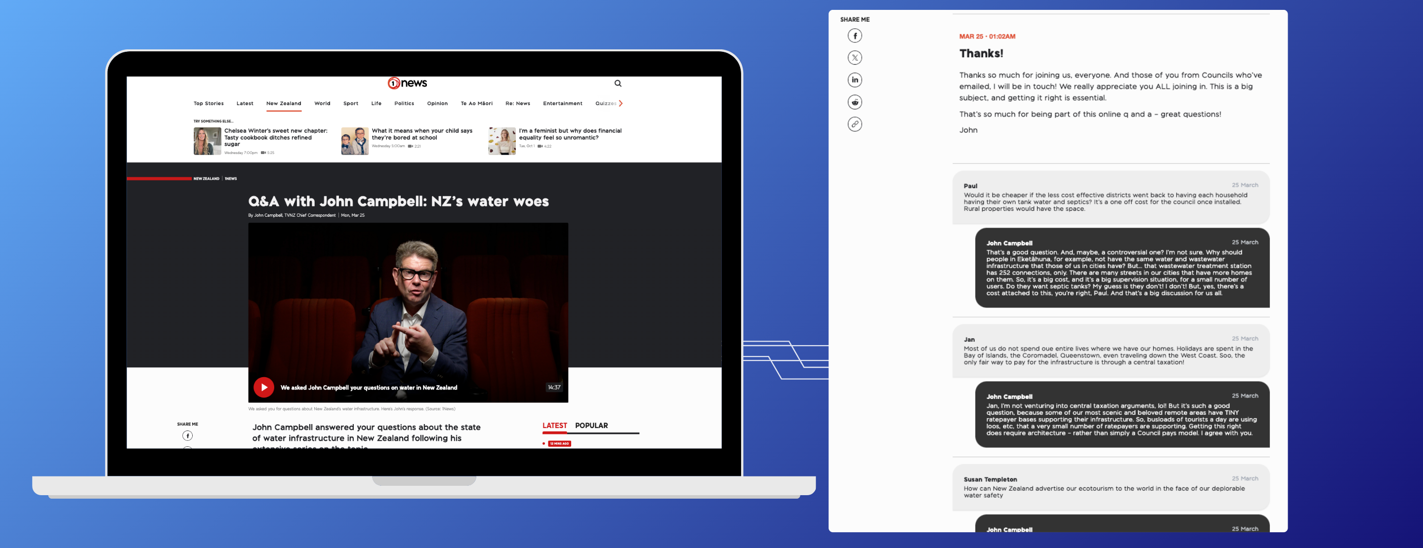 Live Q&A blog example