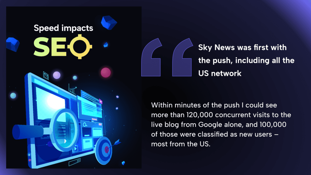 How Sky News beat the market with breaking news