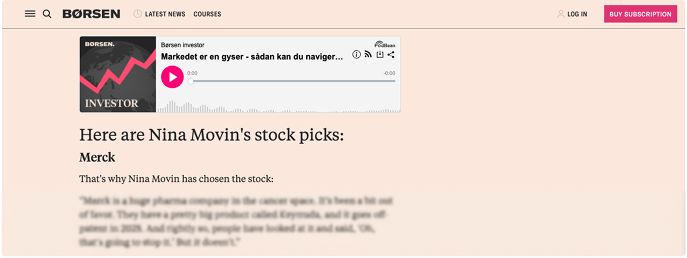 Børsen dives into financial experts' picked stocks
