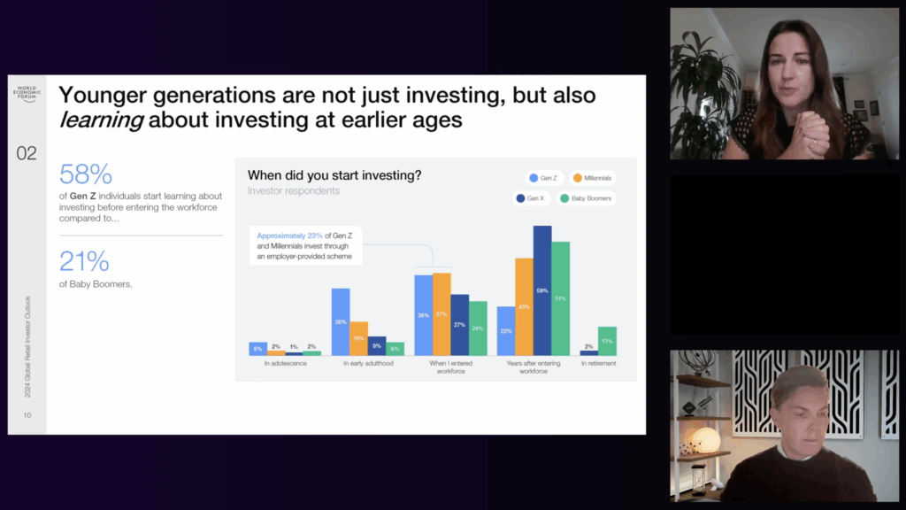 Behaviour of young investors - webinar with world economic forum