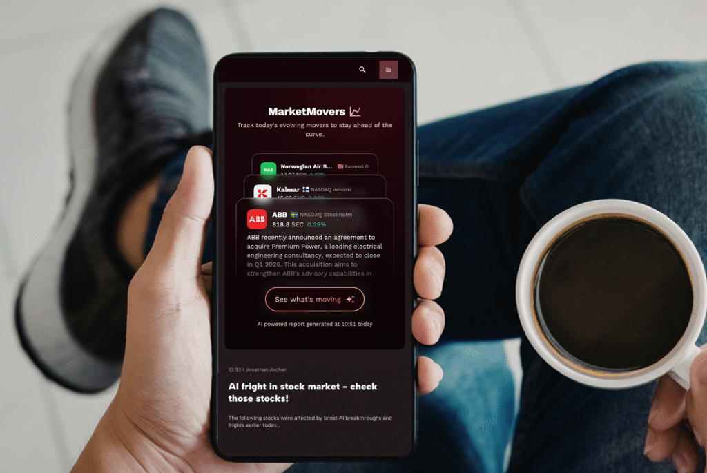 financial news reader with Beakon