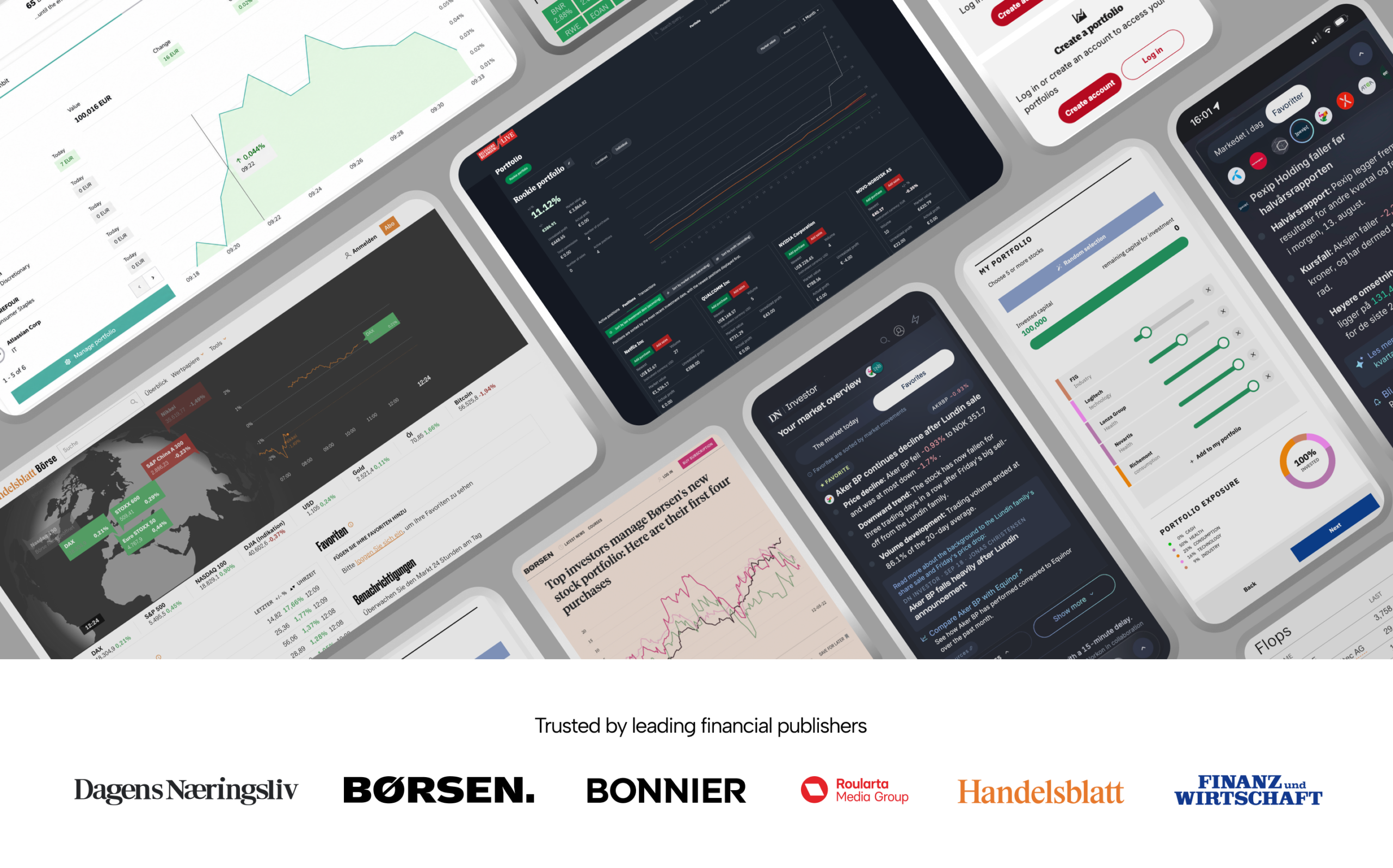 Norkon Pulse customers trusted by leading financial publishers
